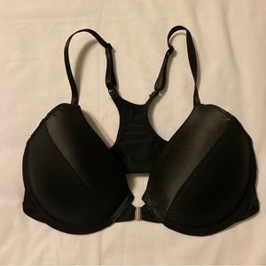 Black bra 34C hooks in front